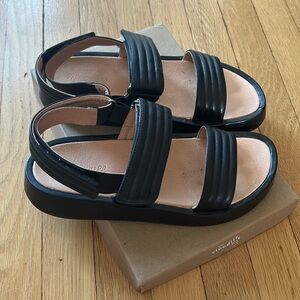 Madewell Black Strappy Sandals